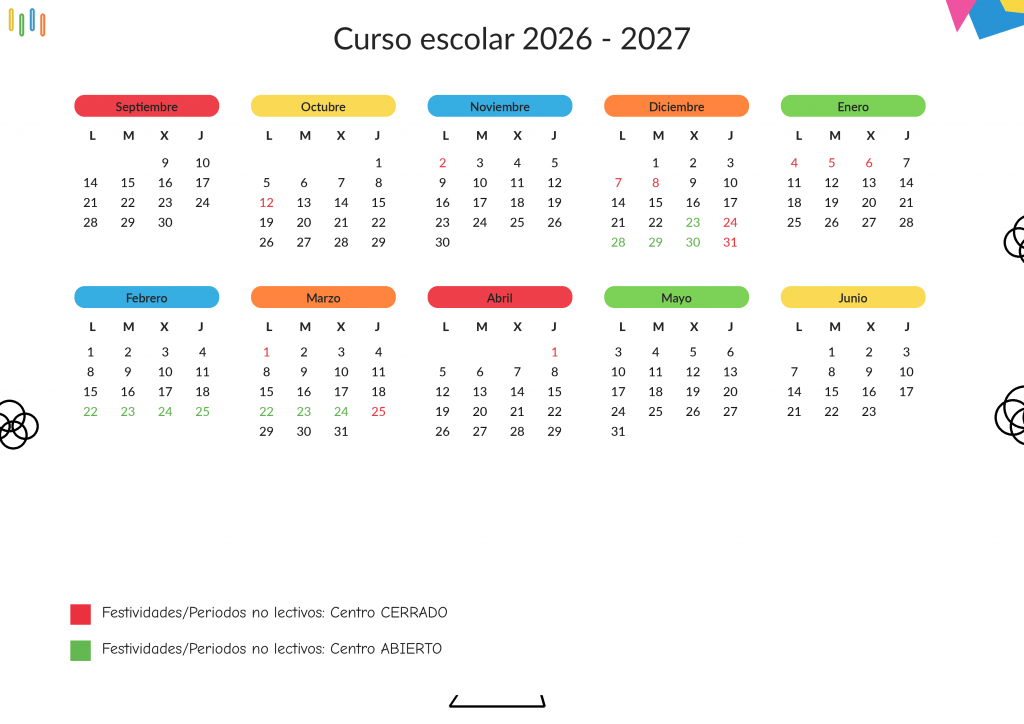 calendario escolar 2026 20271